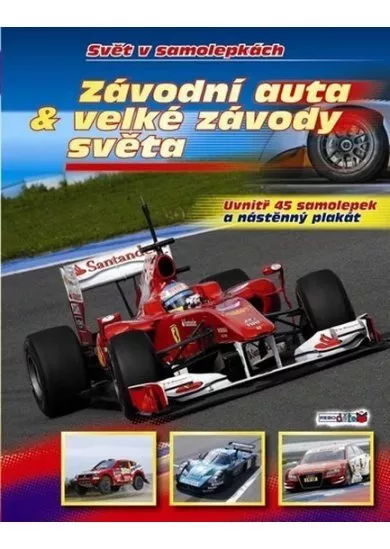 Závodní auta & velké závody světa - Svět v samolepkách