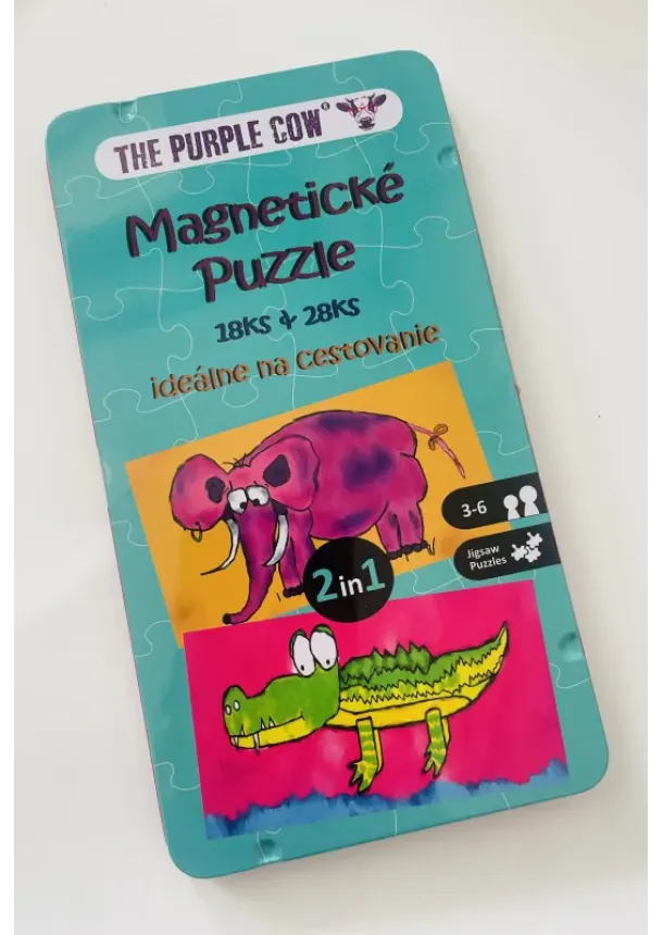 The Purple Cow - Magnetické Puzzle - ideálne na cestovanie