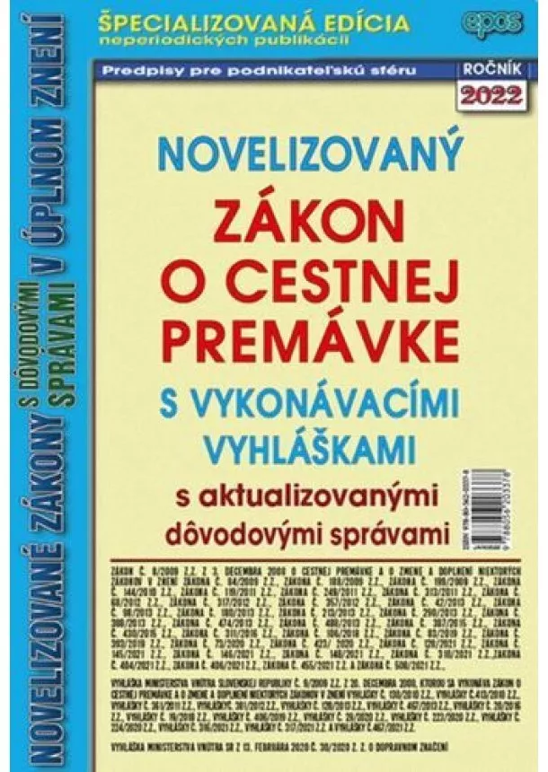 Novelizovaný zákon o cestnej premávke 5/2022