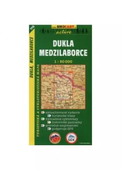Dukla, Medzilaborce turistická mapa 1:50 000 tmč 1116