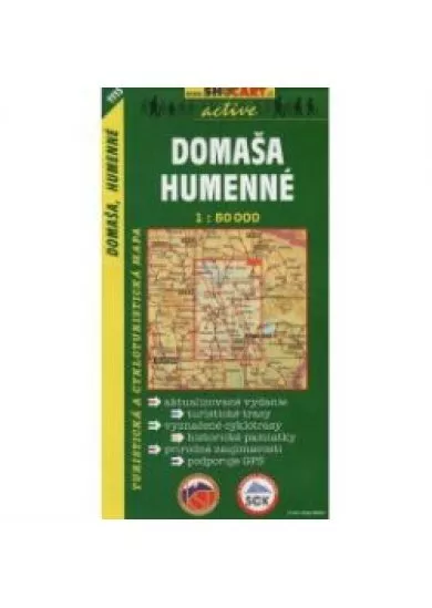 Domaša, Humenné turistická mapa 1:50 000 tmč 1115