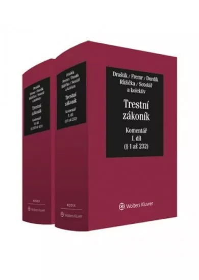 Trestní zákoník: Komentář I.+II. Díl/komplet