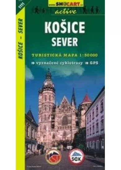 Košice - sever turistická mapa 1:50 000 tmč 1111