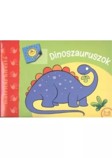 Dinoszauruszok /Matricás kifestő