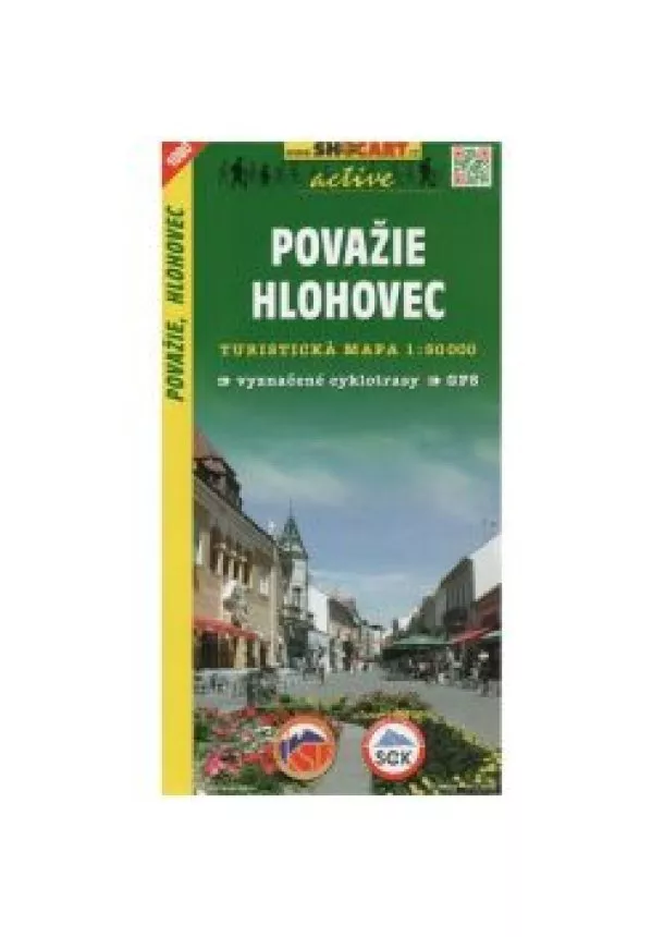 Považie, Hlohovec turistická mapa 1:50 000 tmč 1080