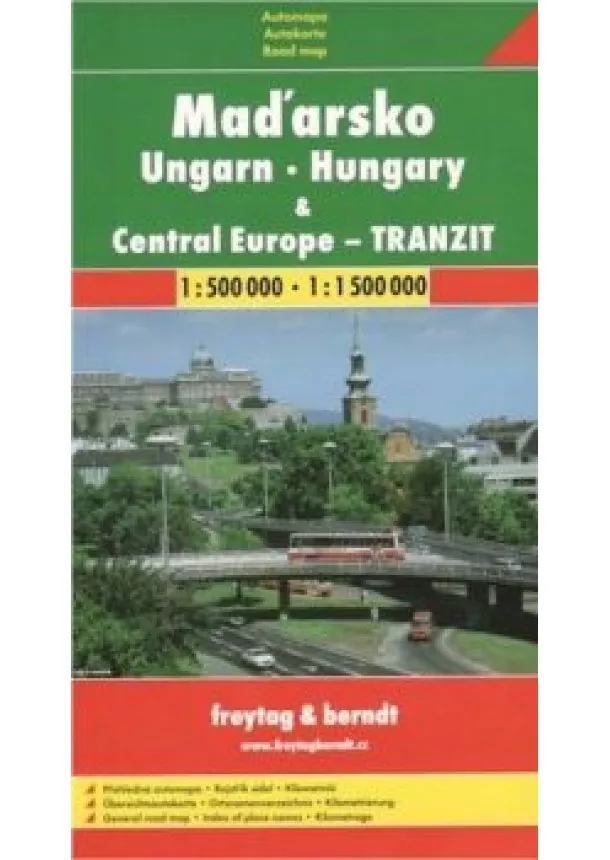 Kolektív - Maďarsko a Stredná Európa - tranzit automapa 1:500 000/1:1 650 000