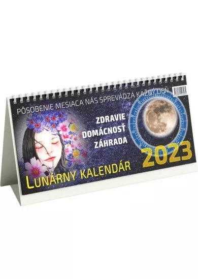 Lunárny kalendár 2023 - stolový kalendár - Zdravie, domácnosť, záhrada