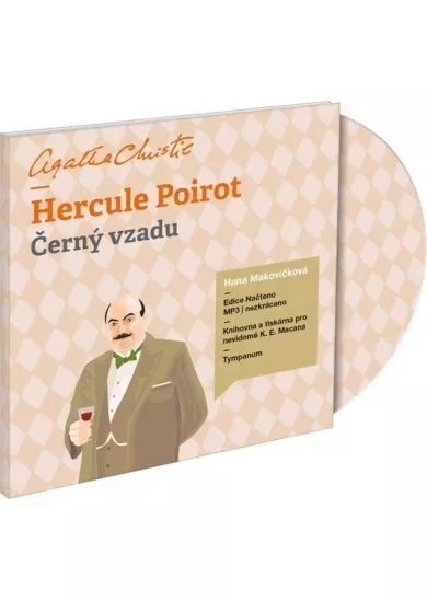 Hercule Poirot - Černý vzadu - 1audio CD (čte Hana Makovičková)
