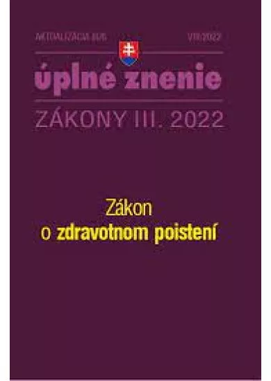 Aktualizácia III/6 / 2022 - Zdravotné poistenie