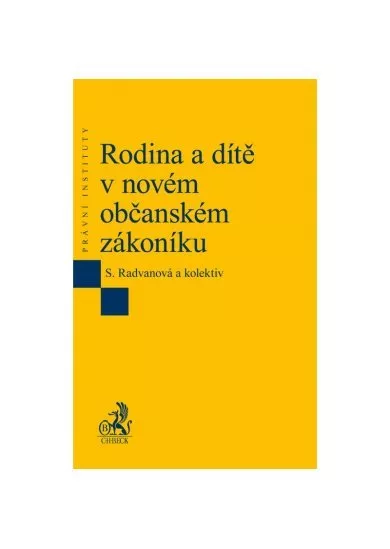 Rodina a dítě v novém občanském zákoníku
