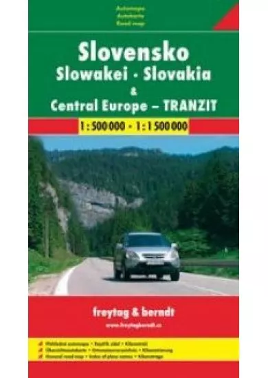 Slovensko a Stredná Európa - tranzit automapa 1:500T/1500T