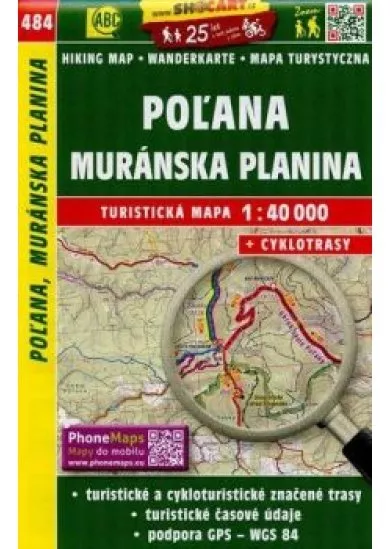 SC 484 Poľana, Muránská Planina 1:40 000