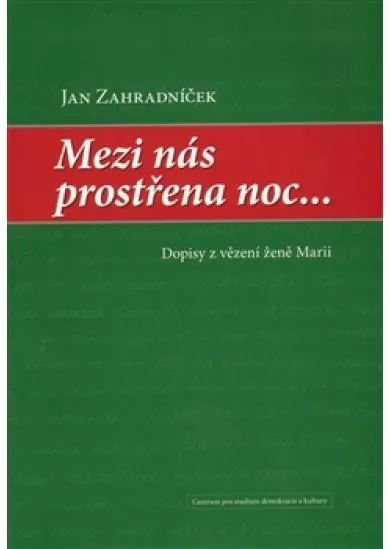 Mezi nás prostřena noc...