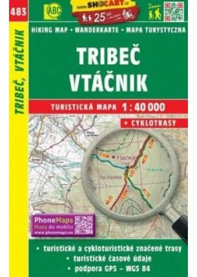 SC 483 Tribeč, Vtáčnik 1:40 000