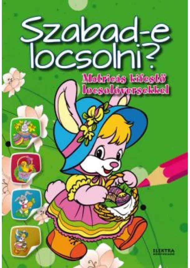 Kifestő - Szabad-e locsolni? - Matricás kifestő locsolóversekkel §H
