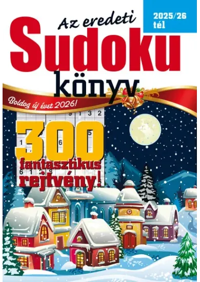 Az eredeti SUDOKU KÖNYV 2025/26 tél