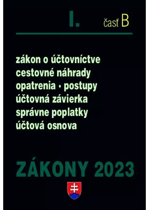 kol. - Zákony 2023 I/B - účtovné zákony