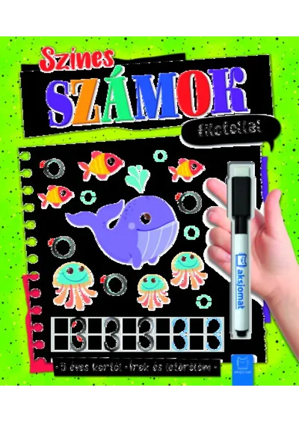 Agata Kaczynska - Színes számok filctollal - Írok és letörlöm 5+
