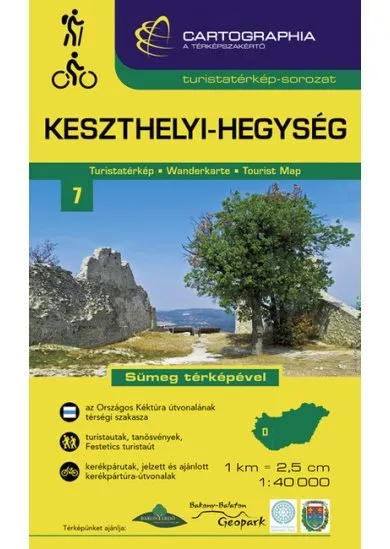 Keszthelyi-hegység - Turistatérkép-sorozat 7. (új kiadás, 2021)