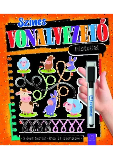 Színes vonalvezető filctollal - Írok és letörlöm 5+