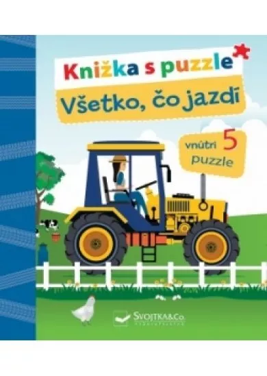 Kniha s puzzle Všetko, čo jazdí