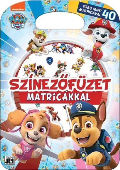 Színezőfüzet matricákkal - Mancs őrjárat - Több mint 40 matricával