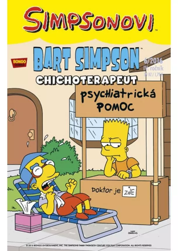 Matt Groening - Simpsonovi - Bart Simpson 6/2016: Chichoterapeut