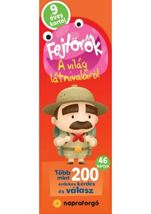 Kártyajáték - Fejtörők - A világ látnivalóiról 9 éves kortól